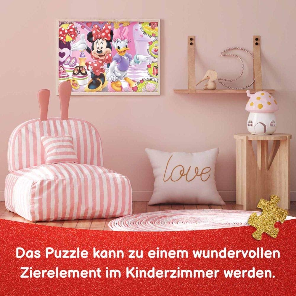 Пазл Trefl Disney Frozen II Glitter Minnie 100 деталей з блискітками, фото №7