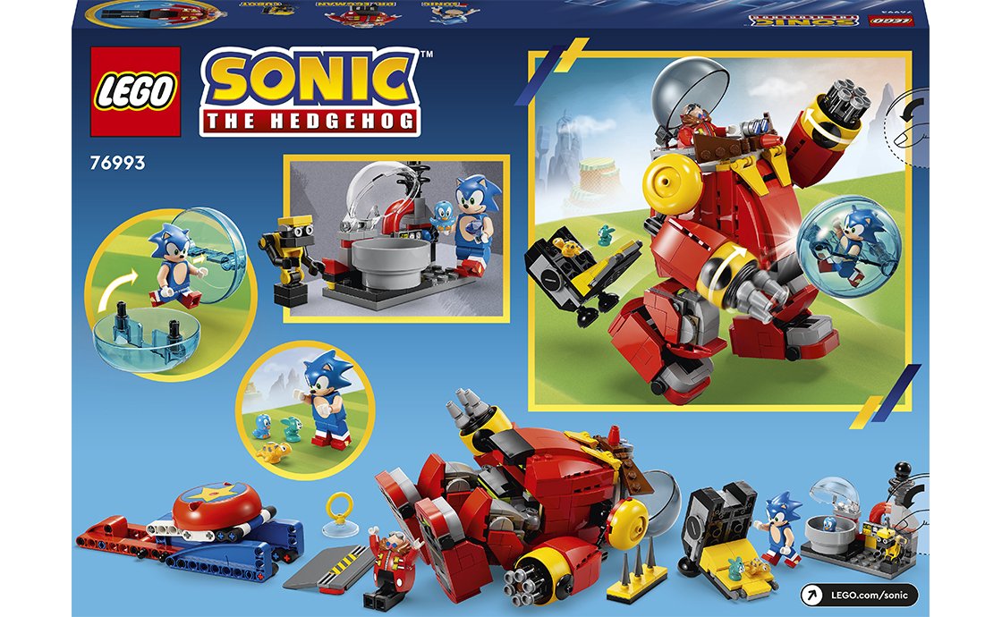 Конструктор Лего LEGO Sonic the Hedgehog Соник против смертоносного робота-яйца доктора Эггмана (76993), фото №3 Конструктор Лего LEGO Sonic the Hedgehog Соник против смертоносного робота-яйца доктора Эггмана (76993), фото №3