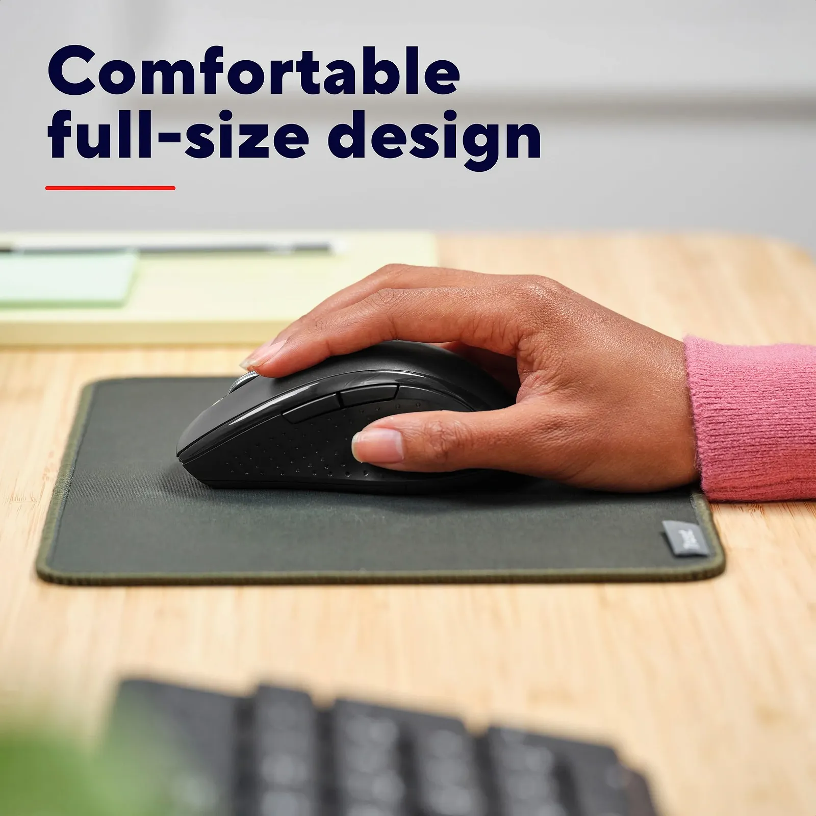 Мышь Trust Sura беспроводная для ноутбука / ПК / Mac, 800-1200 DPI, 6 кнопок, радиус действия 10 метров, оптический датчик, USB-микроприемник, для правой руки, черная, фото №3 Мышь Trust Sura беспроводная для ноутбука / ПК / Mac, 800-1200 DPI, 6 кнопок, радиус действия 10 метров, оптический датчик, USB-микроприемник, для правой руки, черная, фото №3