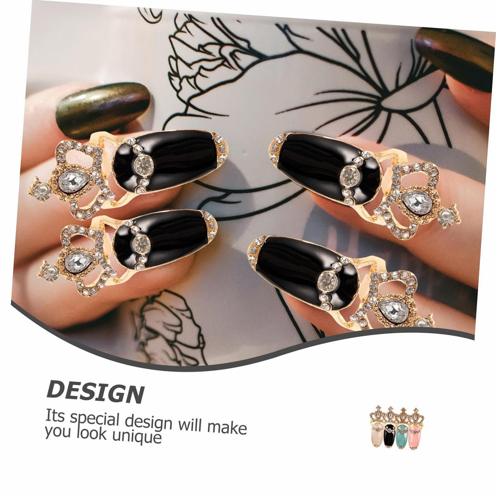 12 шт. Аксессуары для ногтей для гламурного маникюра. Украшения для вечеринок и особых случаев, фото №5