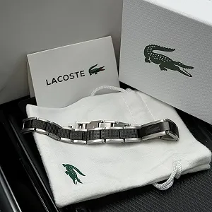 Браслет Lacoste Metropole Bracelet Silver, Black synthetic.ua - Фото 1