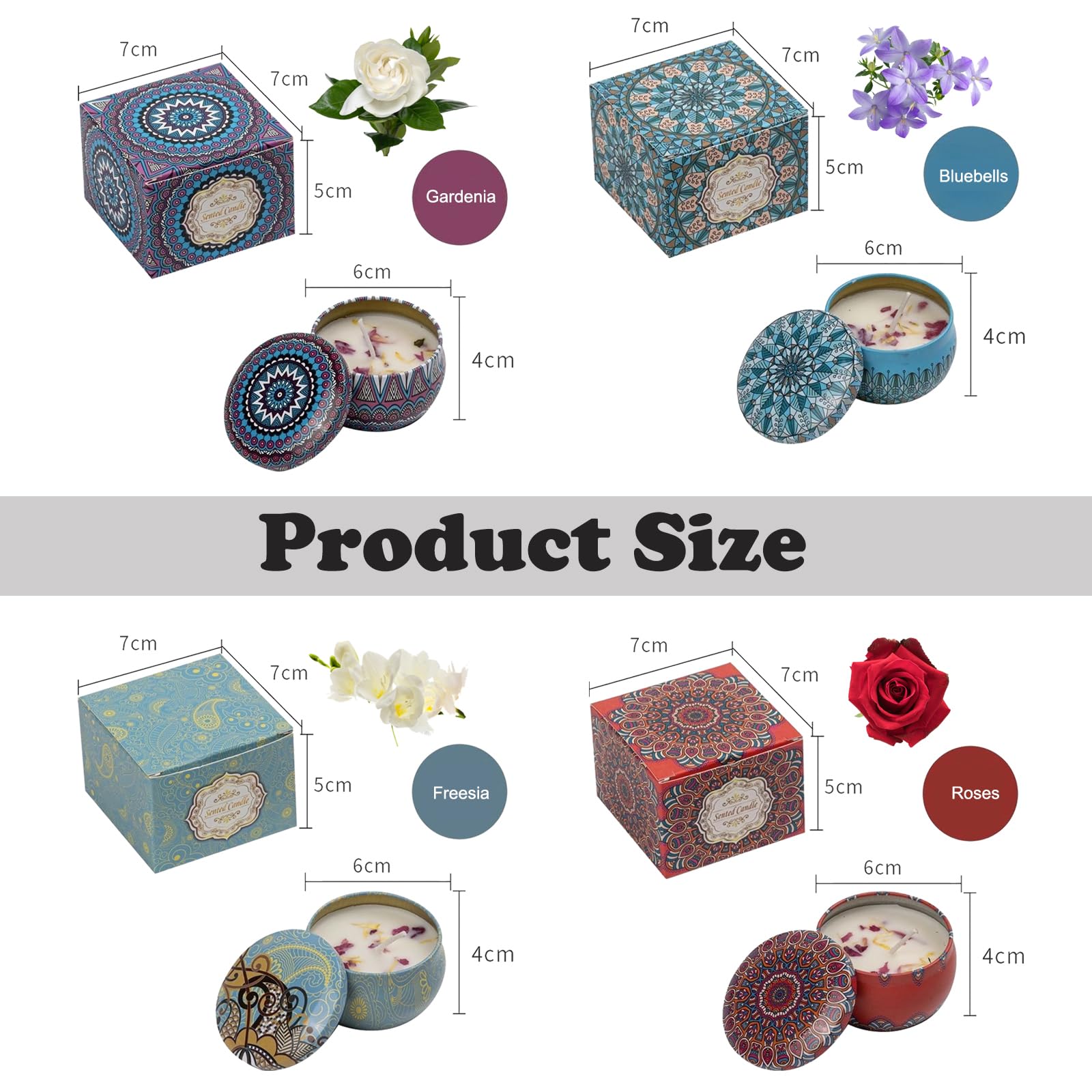 Свечи ароматизированные набор 4 штуки натуральный соевый воск, фото №2 Свечи ароматизированные набор 4 штуки натуральный соевый воск, фото №2