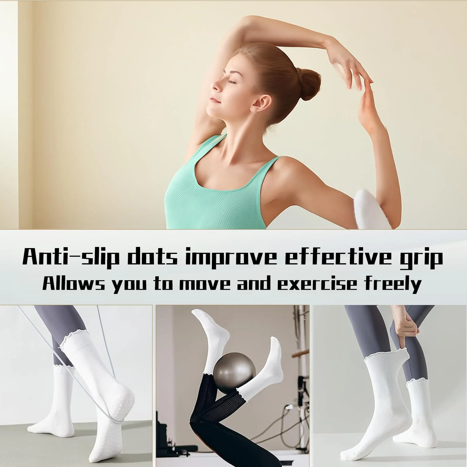 Шкарпетки жіночі протиковзкі 5 пар, фото №5