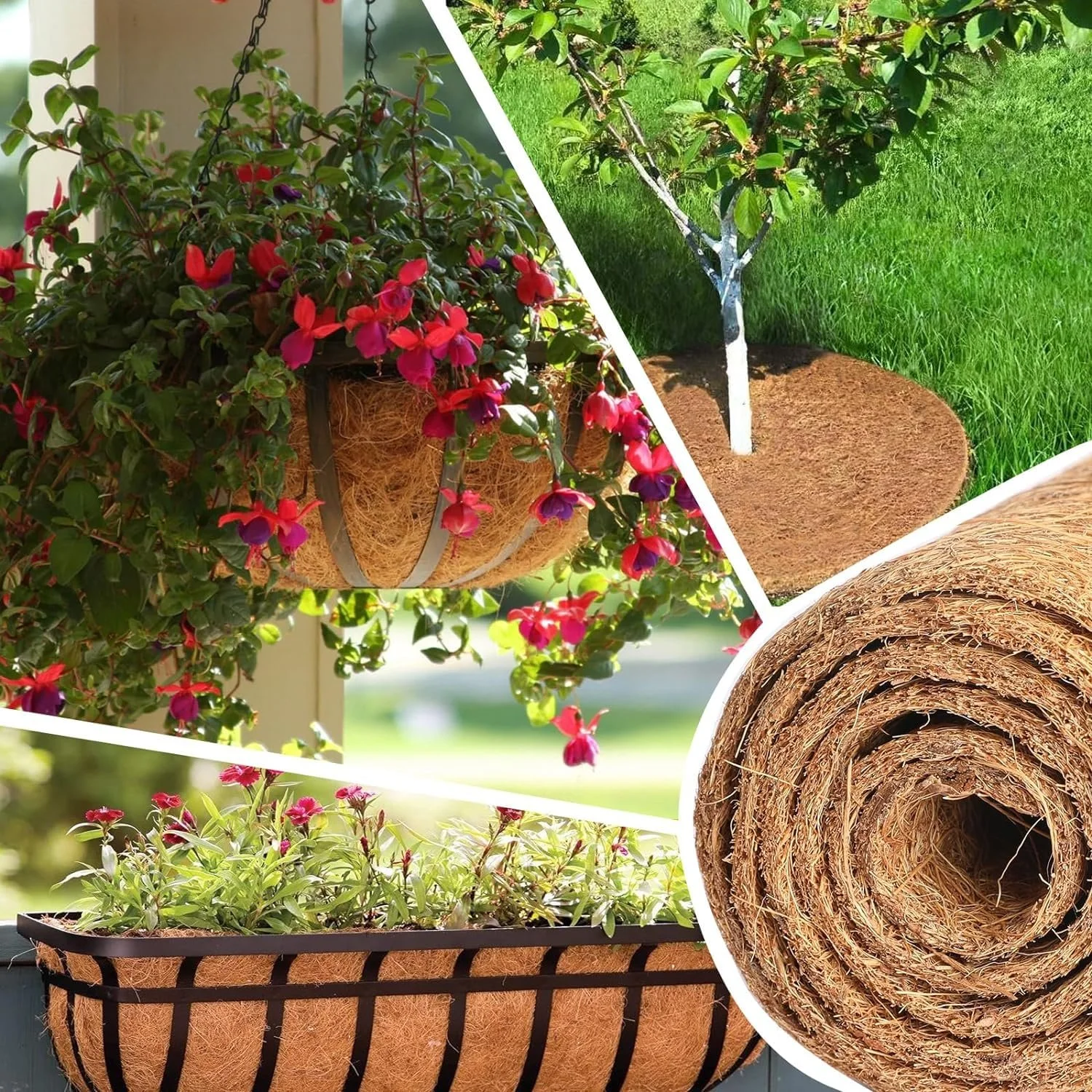 Рулон кокосового волокна 40 x 100 см Натуральний, фото №7 Рулон кокосового волокна 40 x 100 см Натуральний, фото №7