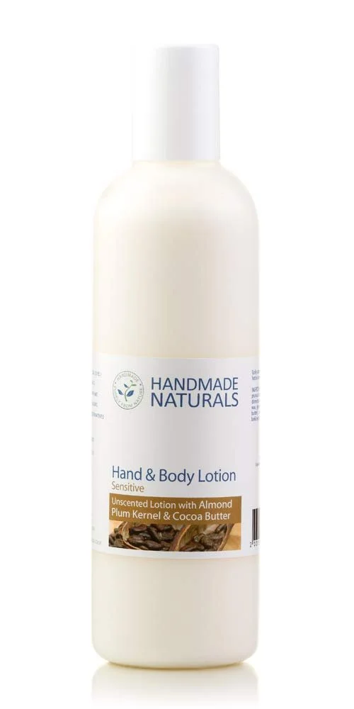 Лосьйон для рук та тіла Без запаху Handmade Naturals з мигдалем, кісточками сливи та олією какао, фото №1 Лосьйон для рук та тіла Без запаху Handmade Naturals з мигдалем, кісточками сливи та олією какао, фото №1