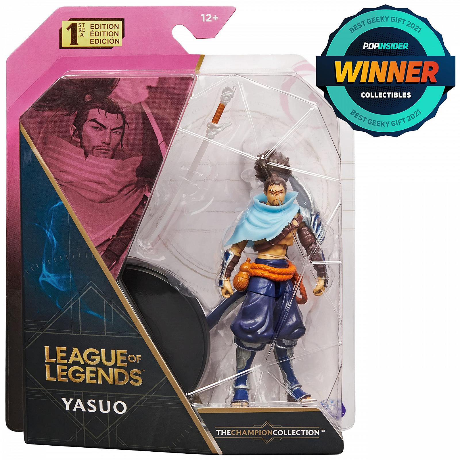 Фігурка League of Legends Yasuo 10 см з мечем та підставкою, фото №2