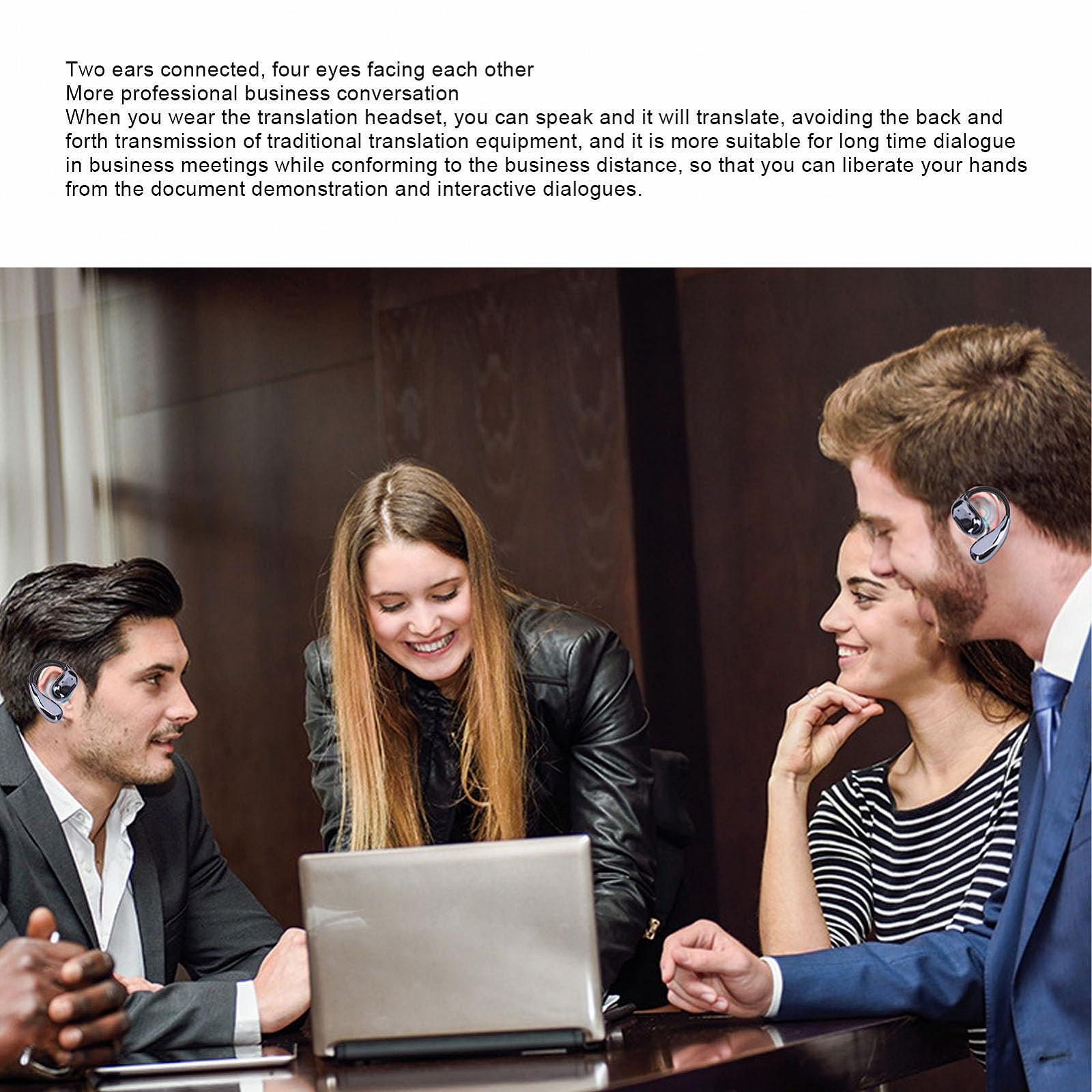 Навушники для перекладу AI Annadue, Професійні в реальному часі з підтримкою 150 мов, фото №7