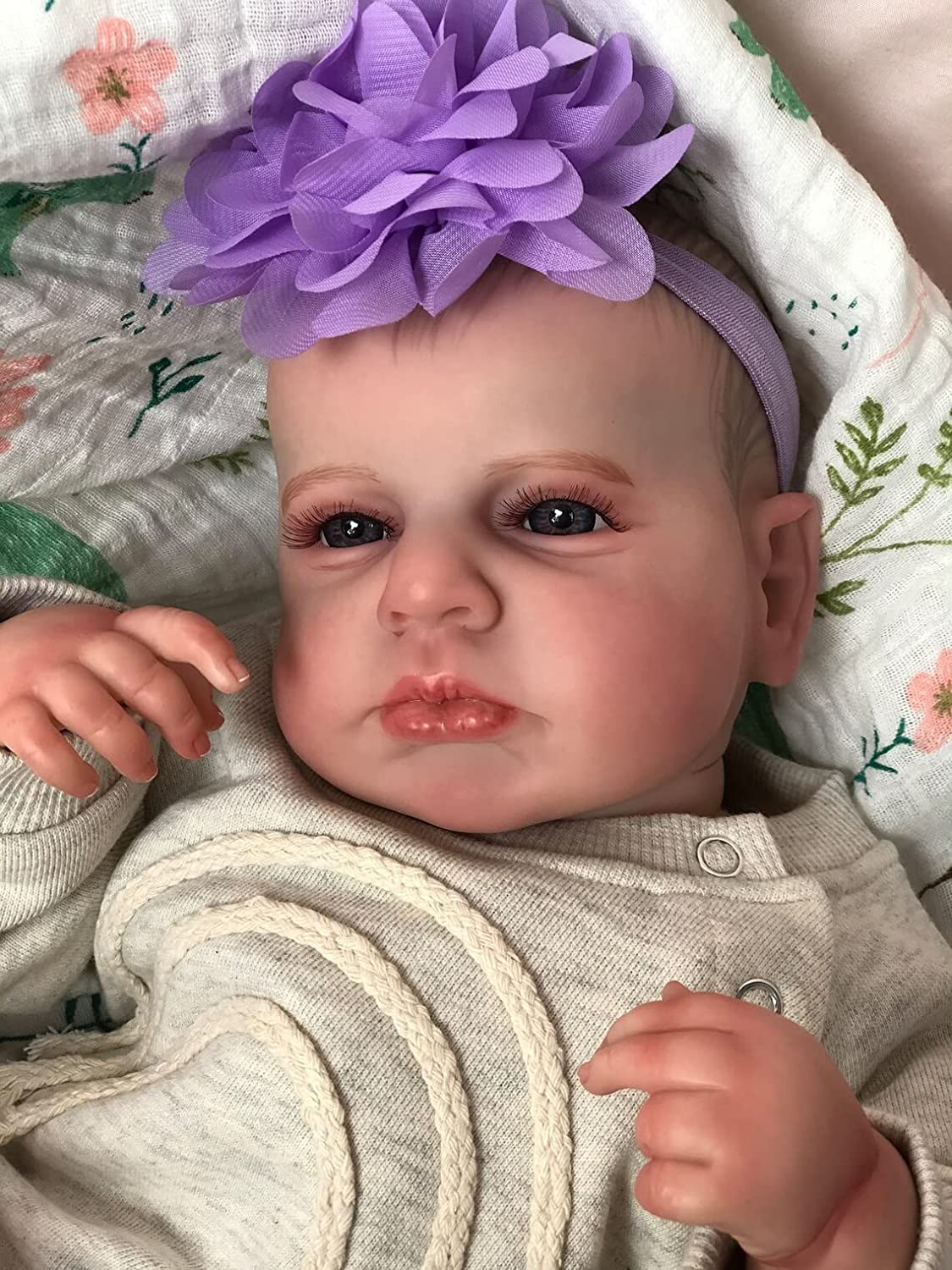Кукла iCradle Reborn Dolls 20 дюймов 50 см магнитиый пустышка, фото №4