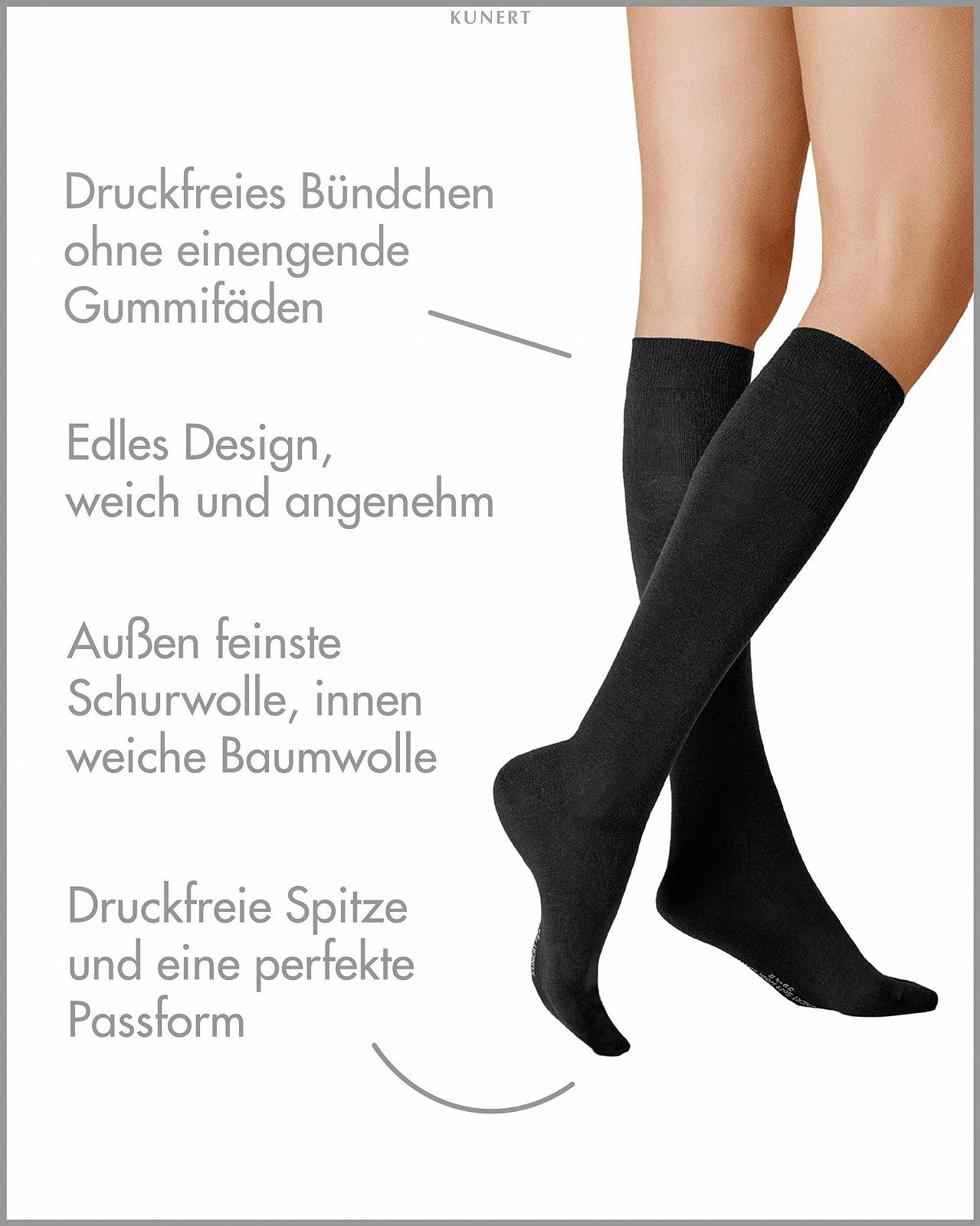 Жіночі гольфи KUNERT Soft Wool Cotton Soft, фото №2