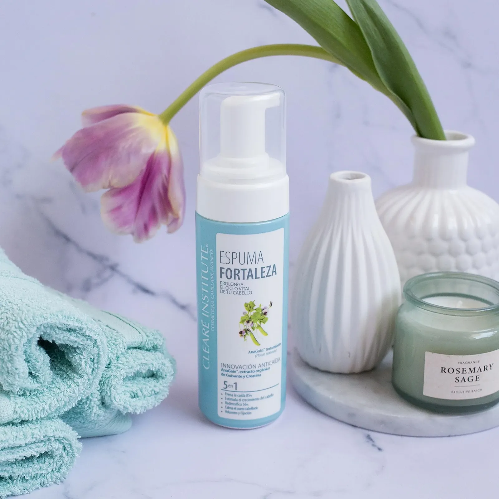 Піна Clearé Institute Зміцнююча проти випадіння волосся Заспокоює шкіру голови Стимулює ріст волосся, фото №5