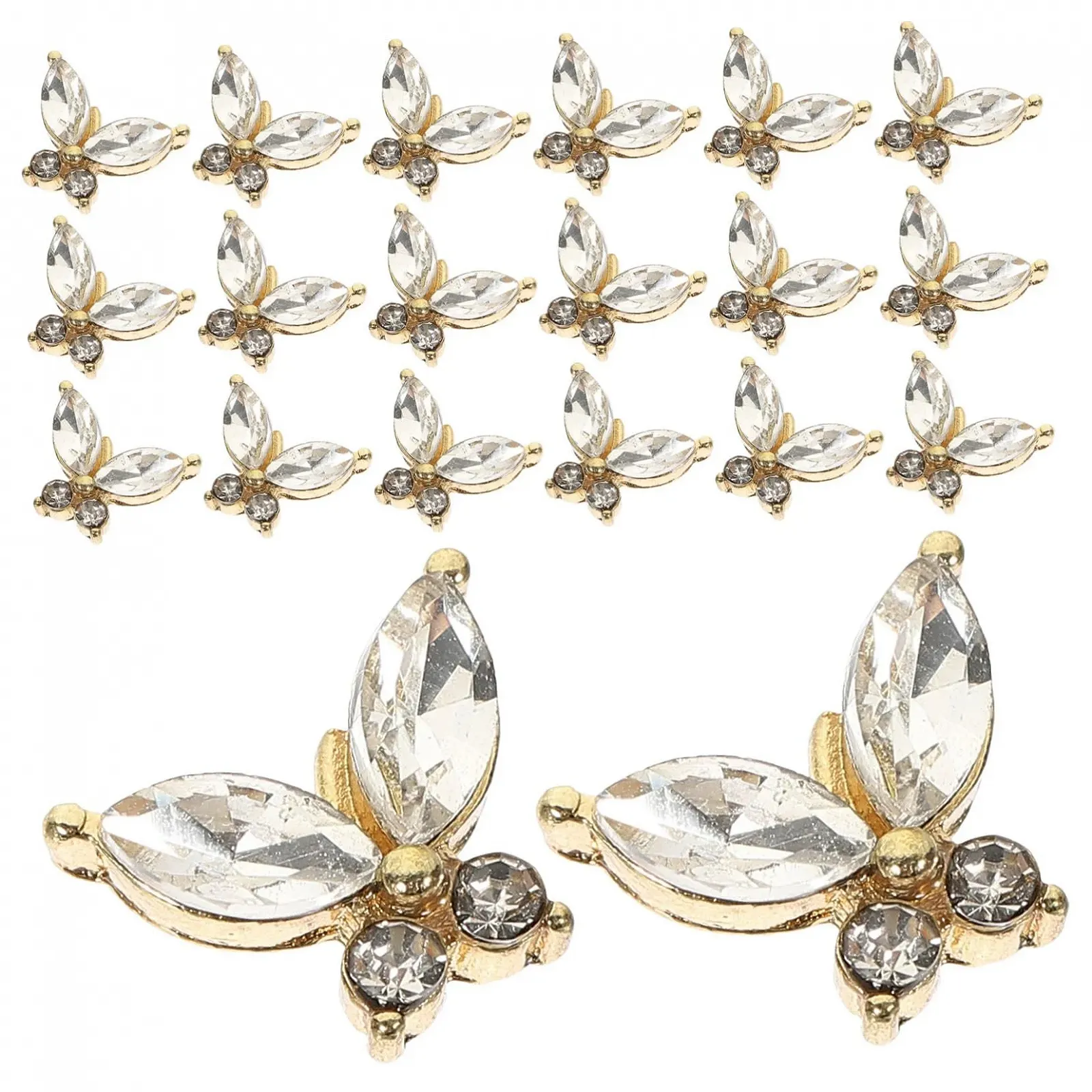 Украшения для ногтей Бабочки FRCOLOR 40шт, фото №7