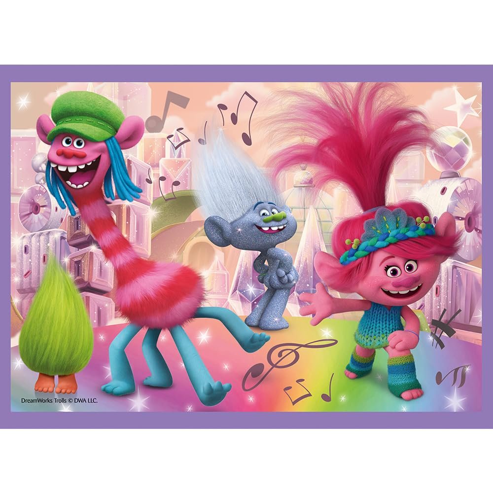 Пазл Trefl Trolls Band Together Adventures of the Colourful Trolls 4-в-1 35-70 елементів Multi-Colour, фото №8