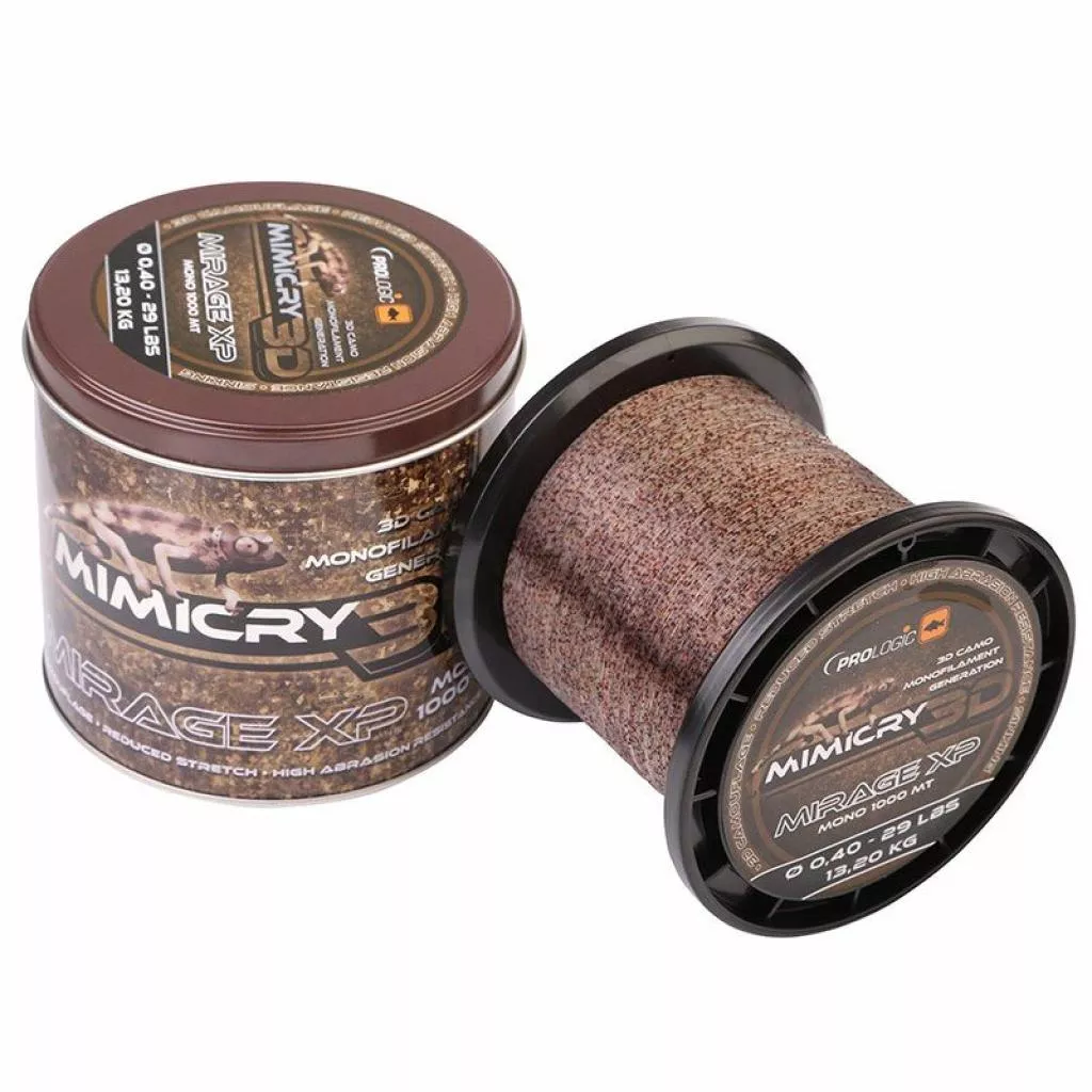 Леска Prologic Mimicry Mirage XP 1000m 13lbs 6.2kg 0.28mm Camo (1846.05.46), фото №2 Леска Prologic Mimicry Mirage XP 1000m 13lbs 6.2kg 0.28mm Camo (1846.05.46), фото №2