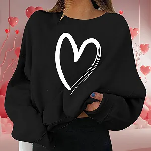 Пуловер Женский Осенний Женский Элегантный Зимний Свитшот С длинными рукавами Без капюшона Больших Размеров Пуловер Свитер Свитшоты Топы Зимний Пуловер Свитпуловер Лонгслив Одежда synthetic.ua - Фото 1