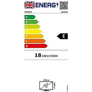 Монітор Philips 241V8LA 24 Інч FHD AdaptiveSync Чорний synthetic.ua - Фото 1