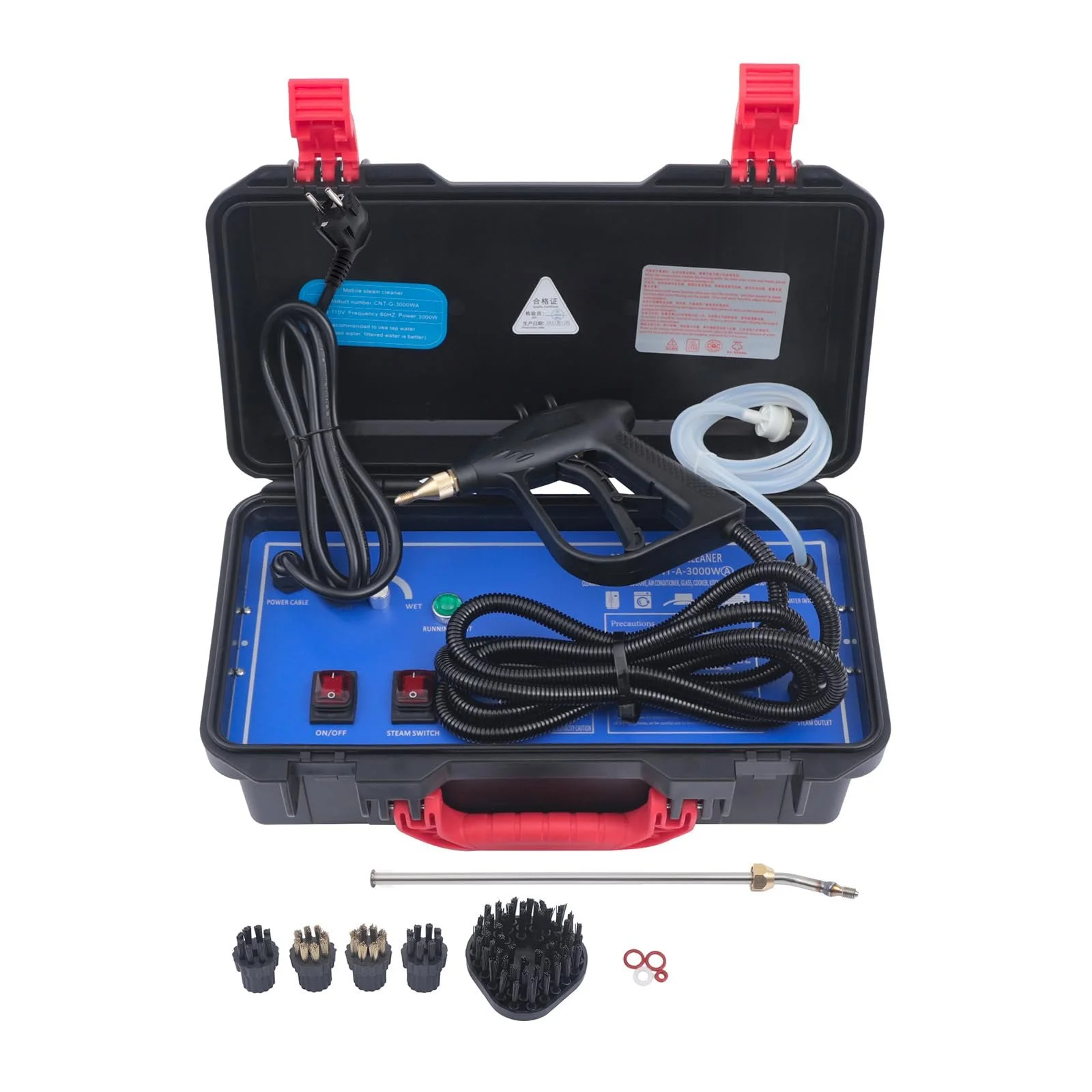 Пароочисник портативний 3000 Вт 100-130 °C, фото №1