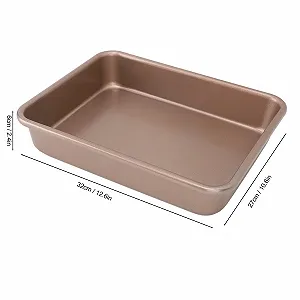 Набір форм для запікання Набір з 2 шт Вуглецева сталь Прямокутні Антипригарні L synthetic.ua - Фото 1