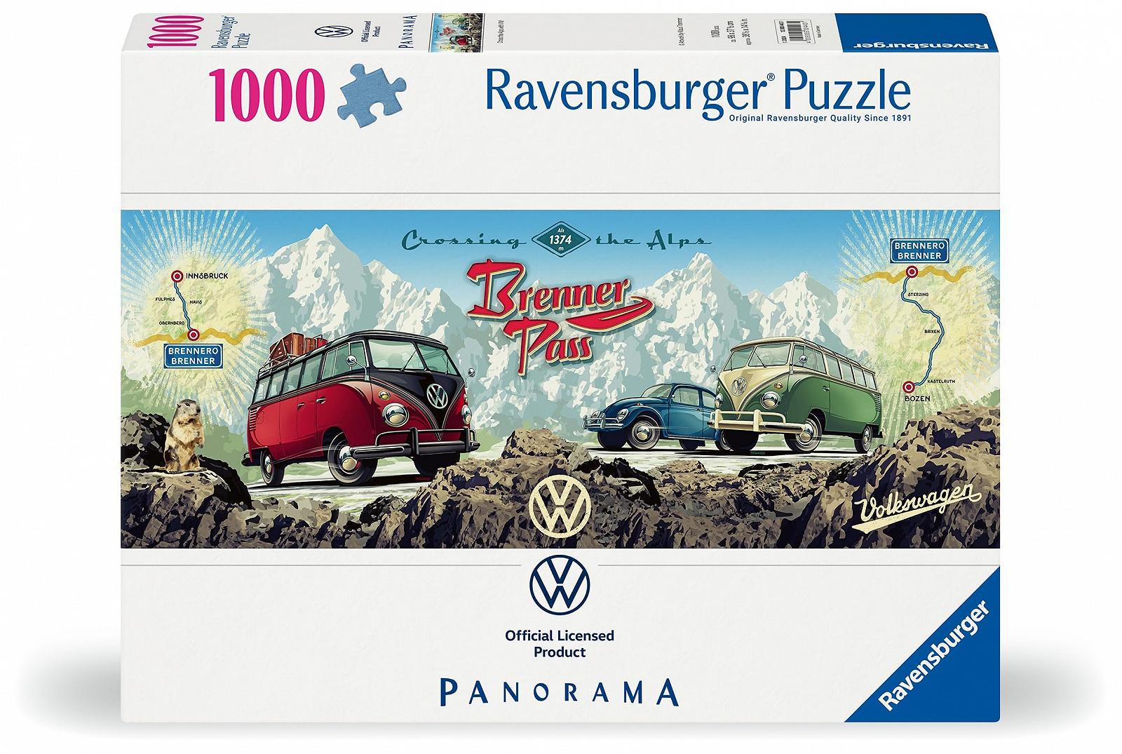 Пазл Ravensburger 12000443 На Bulli через Бреннер 1000 деталей, фото №2