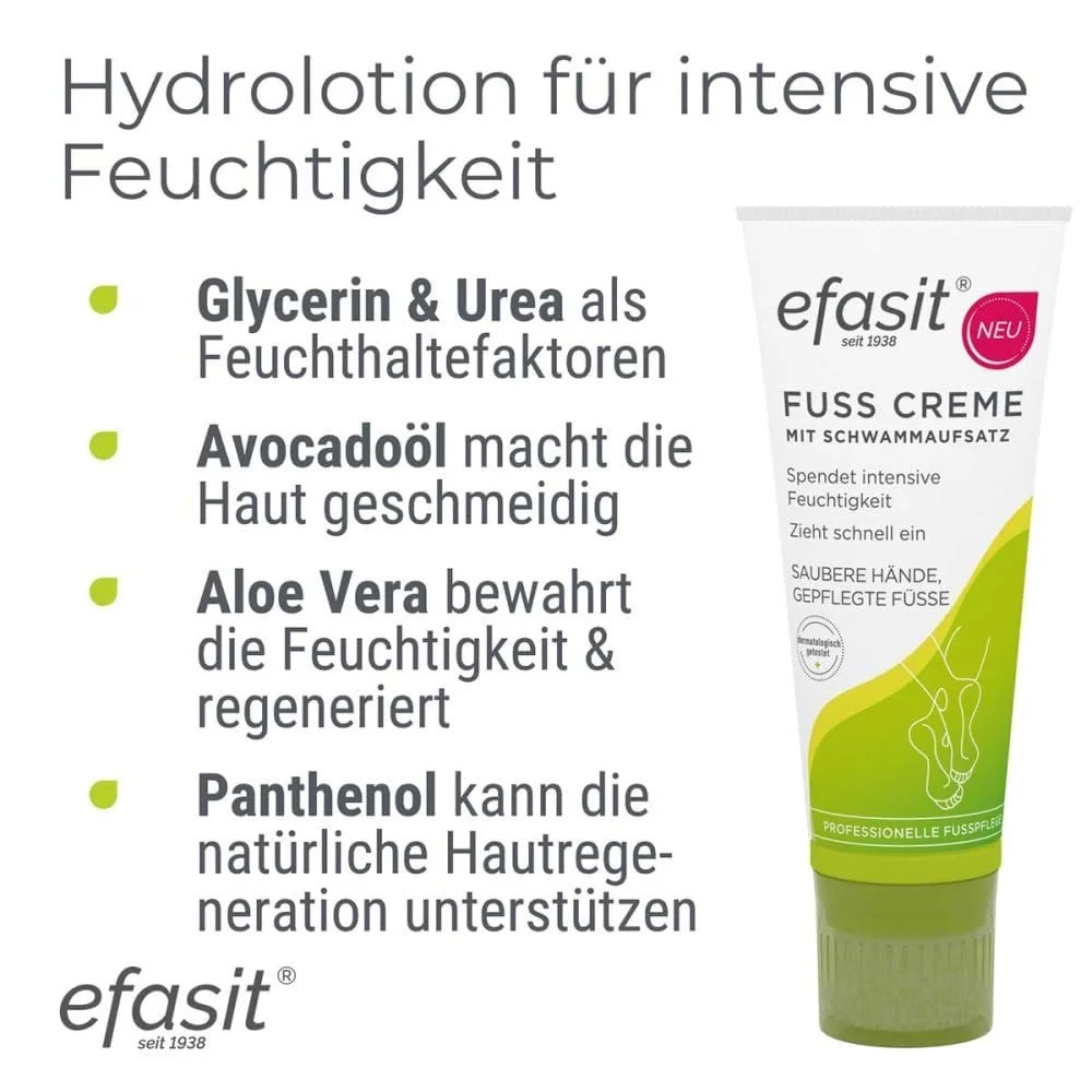 Крем для ног EFASIT с аппликатором-губкой 75 мл, фото №4