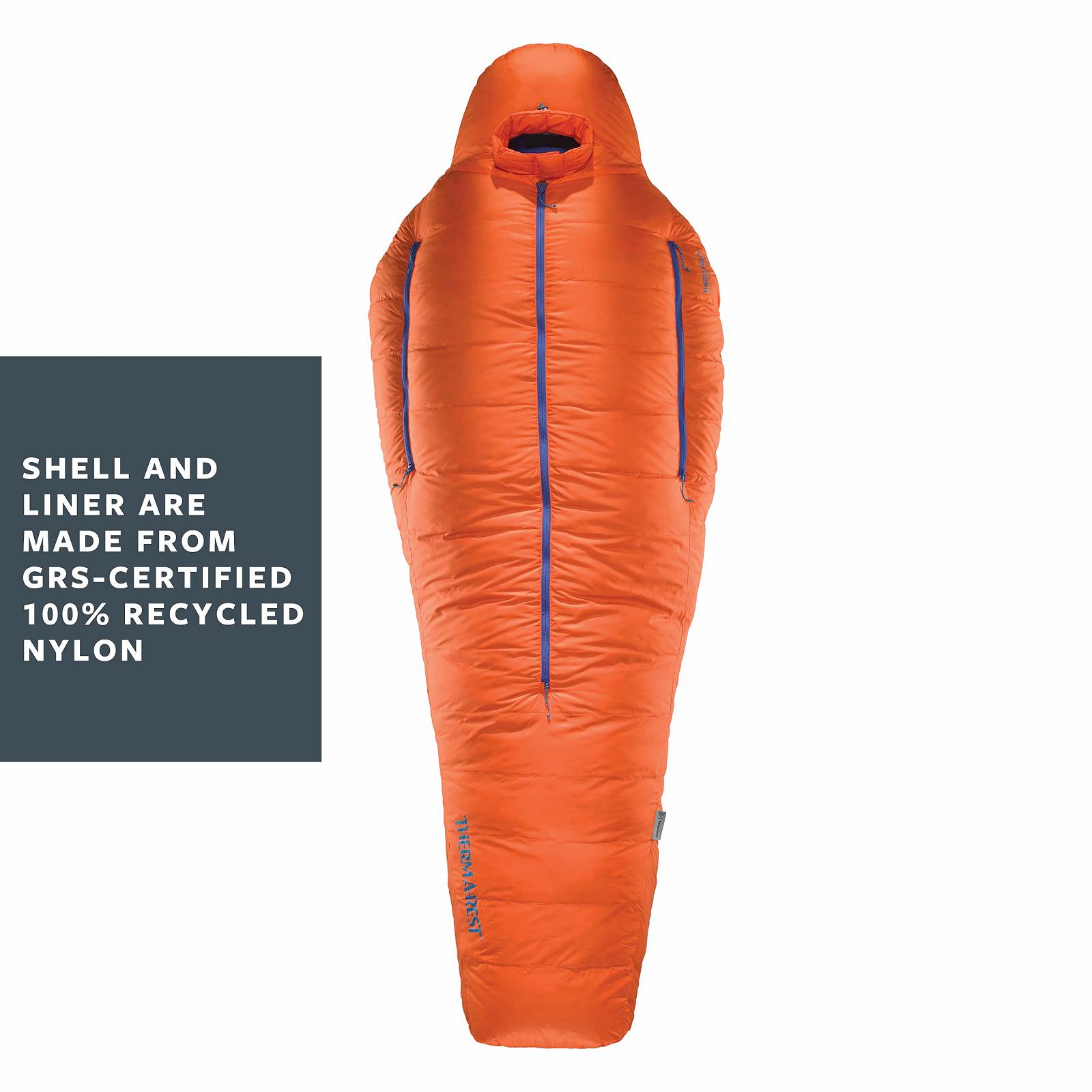 Спальний мішок Therm-a-Rest PolarRanger -20F/-30C Long Оранжевий/Синій, фото №2