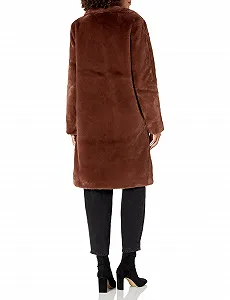 Пальто The Drop Kiara Искусственный мех Свободный Длинный Искусственный мех synthetic.ua - Фото 1