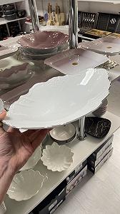 Цукерниця, фруктовниця, блюдо на срібній ніжці 34х23 см Пелюстка Bernadotte synthetic.ua - Фото 1