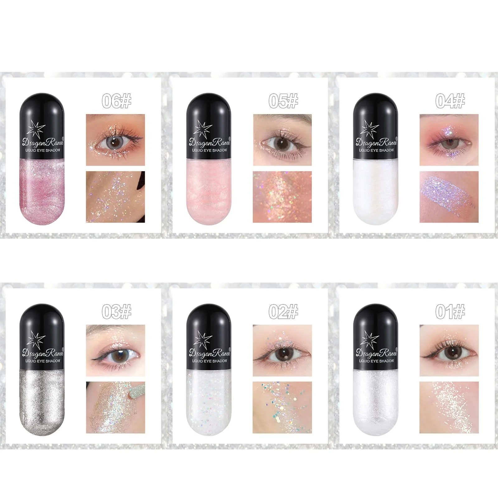 Жидкие Тени для век Водостойкие Блестки, фото №2 Жидкие Тени для век Водостойкие Блестки, фото №2