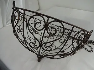 Подвесная корзина Kettecm металлическая 30х20х75 см synthetic.ua - Фото 1