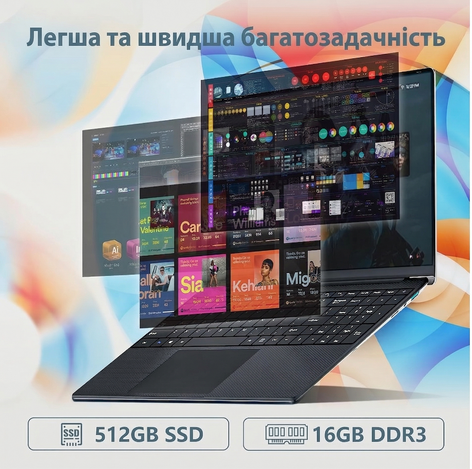 Ноутбук 15.6" Monovate Y10-i5 Intel Core i5 RAM 16GB SSD 512GB Windows 11 (UKR), фото №2
