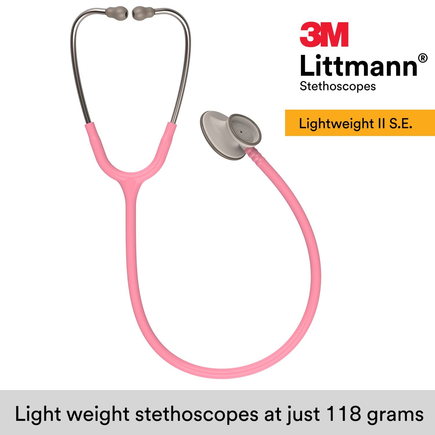 Стетоскоп 3M Littmann Lightweight II S.E. 71см Розовый, фото №3