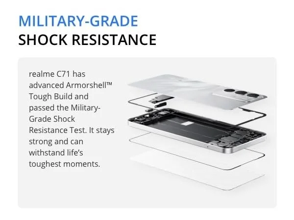 Смартфон 6.7'' realme C71 6/128Gb 4G 2-SIM NFC 8/50Мп 8-ядер Android 15, фото №7
