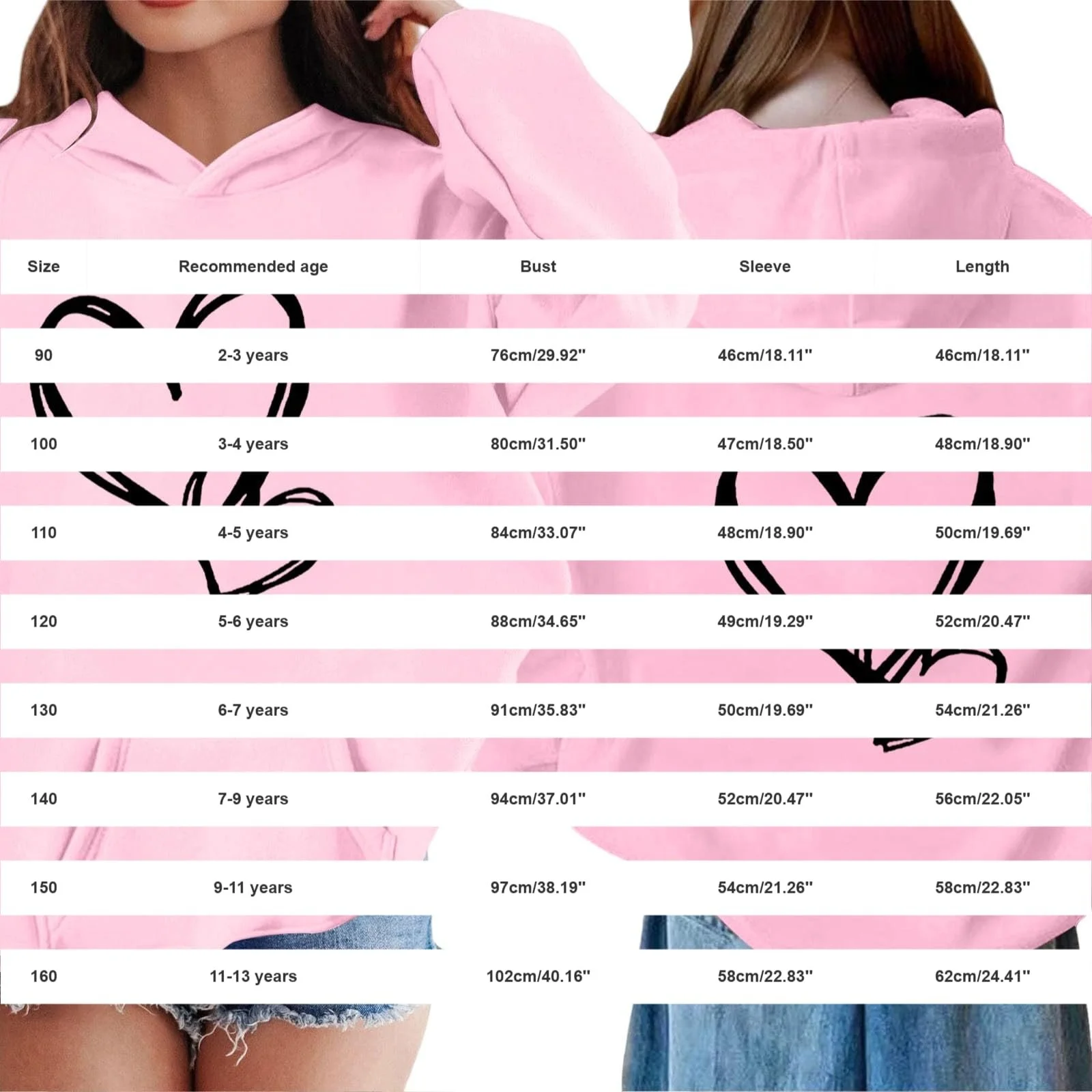 Худи Generisch для девочек с карманами 158, фото №5