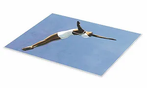 Постер Sarah Morrissette Tower Jumping 50 x 70 см синий synthetic.ua - Фото 1