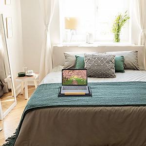 Подставка для ноутбука Relaxdays Металлическая Сетка 13 дюймов Регулируемая Черная synthetic.ua - Фото 1