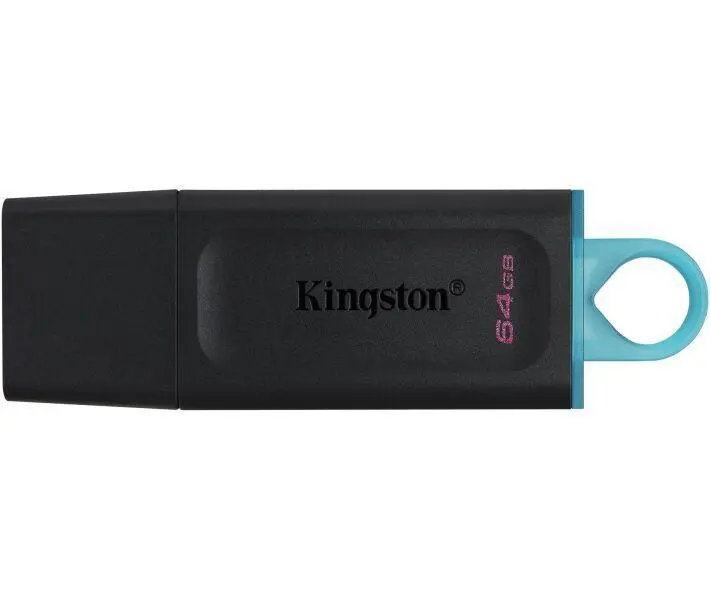 USB флеш-накопичувач Kingston 64GB DT Exodia 3.2 Black/Teal (DTX/64GB), фото №1