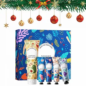 Набір для подарунків на Різдво, Крем для рук для сухої шкіри, 5 штук - Фото 1