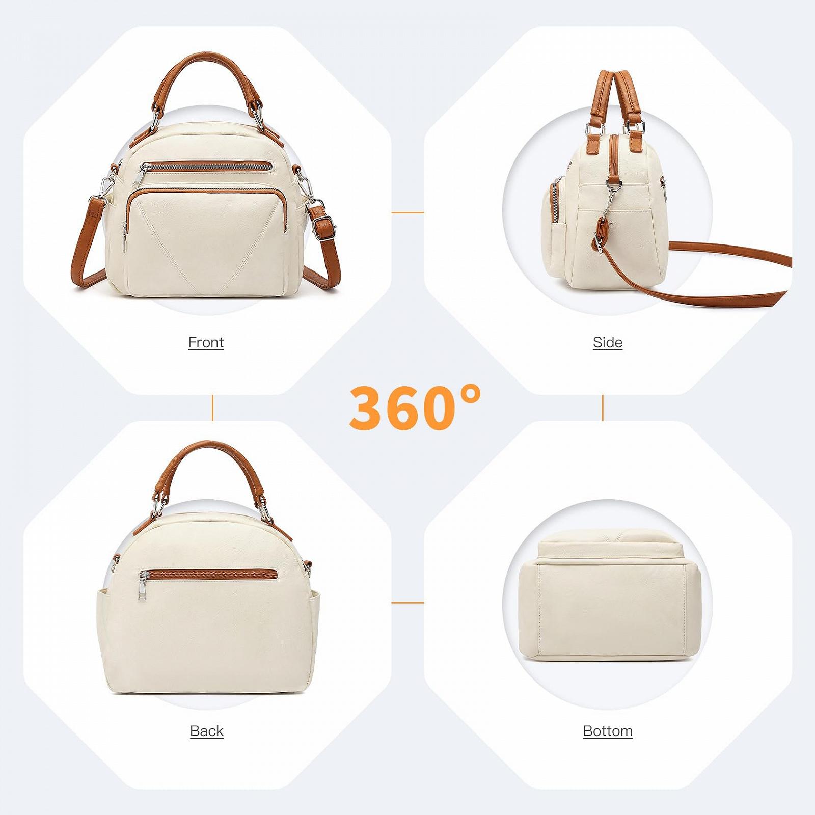 Сумка женская Miss Lulu Fashion Crossbody Bowler Style с ручкой, фото №4