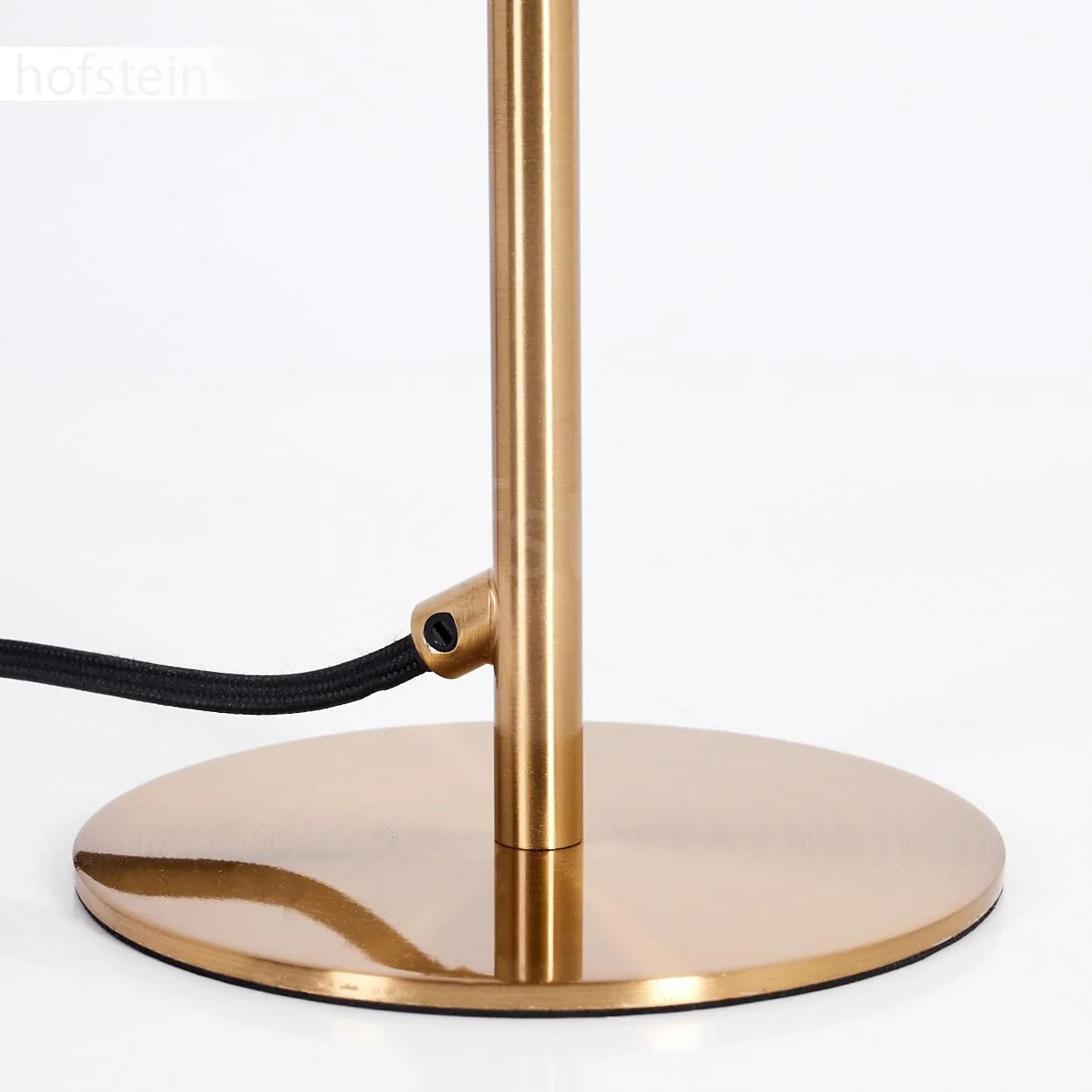 Настільна лампа Tati сучасна металева ретро/вінтаж 20 см висота 35 см вимикач на кабелі 1 x E14 чорна/латунь, фото №4