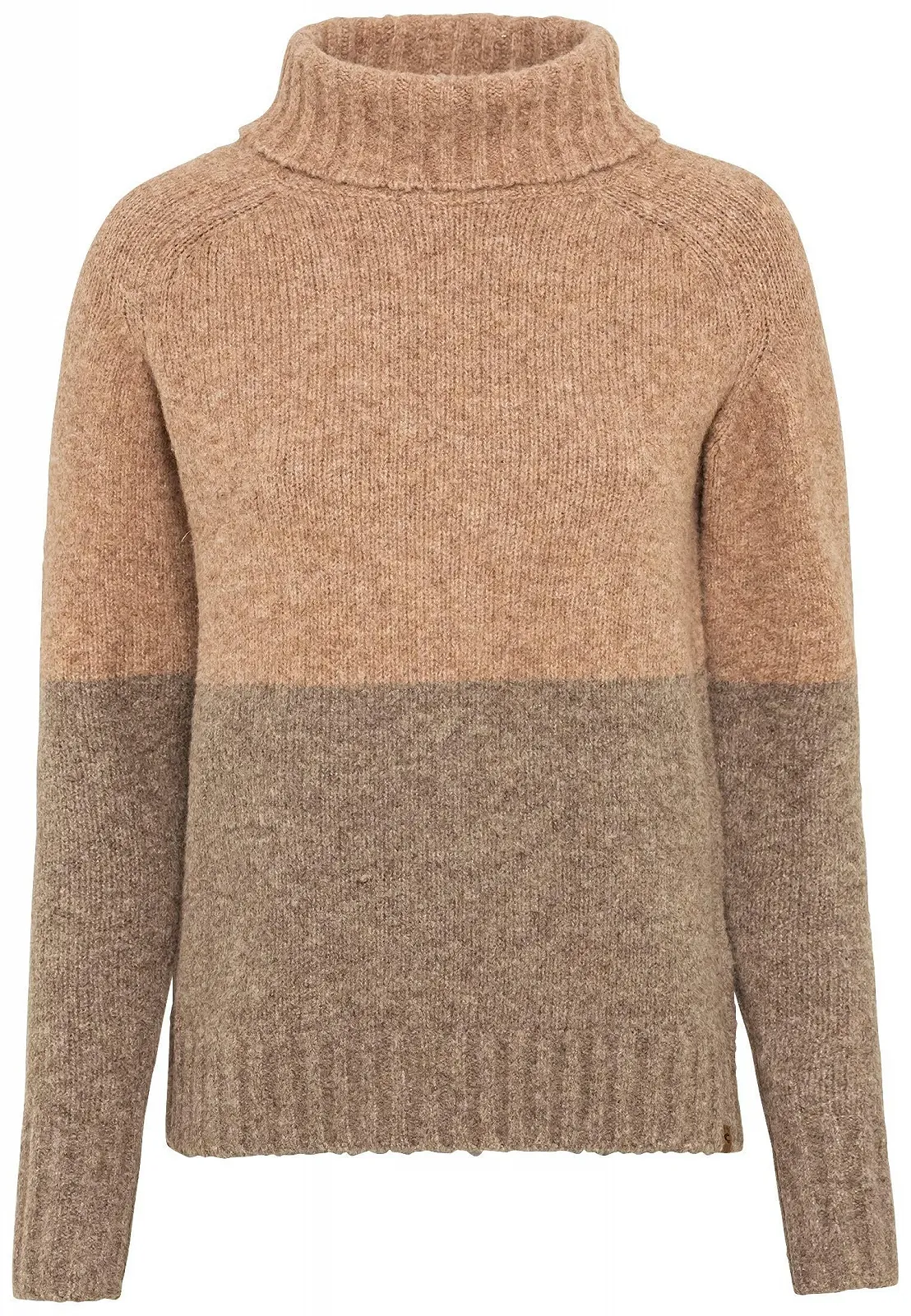 Вязаний светр з високим коміром camel active Жіночий, фото №1 Вязаний светр з високим коміром camel active Жіночий, фото №1