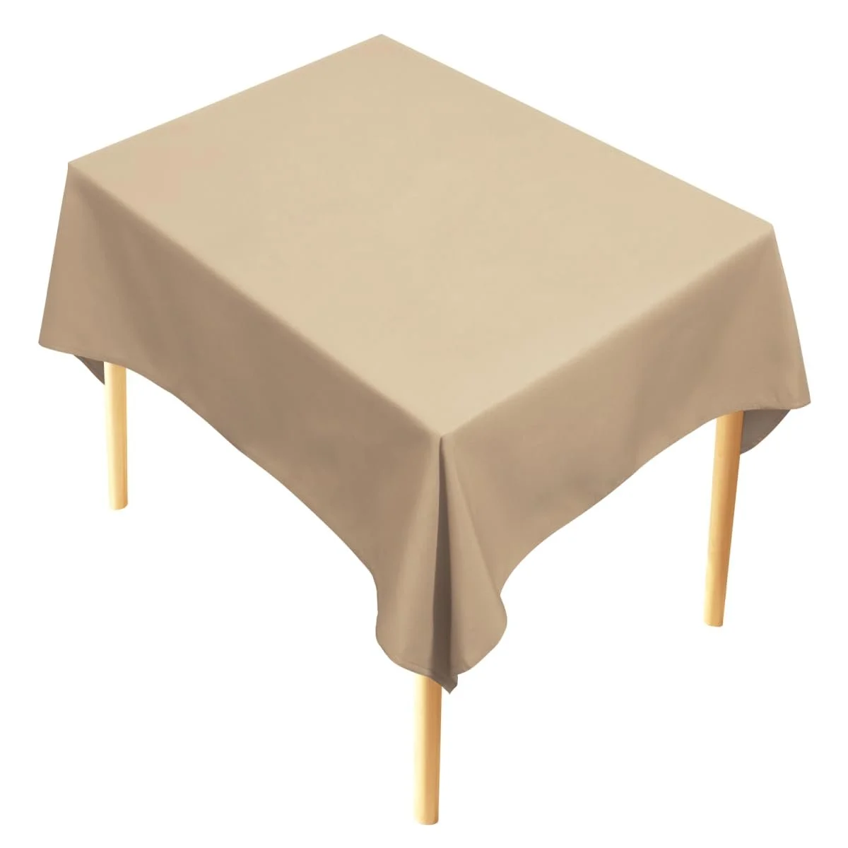 Скатертина 140 x 300 см Light Apricot Rectangular 100% Polyester Plain Washable, фото №2