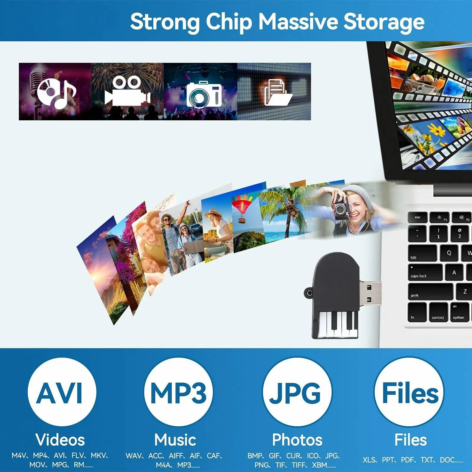 USB Stick Piano Shape High Speed USB 2.0, фото №2 USB Stick Piano Shape High Speed USB 2.0, фото №2
