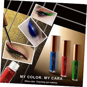 Рідка Підводка для очей minkissy з металевим відтінком synthetic.ua - Фото 1