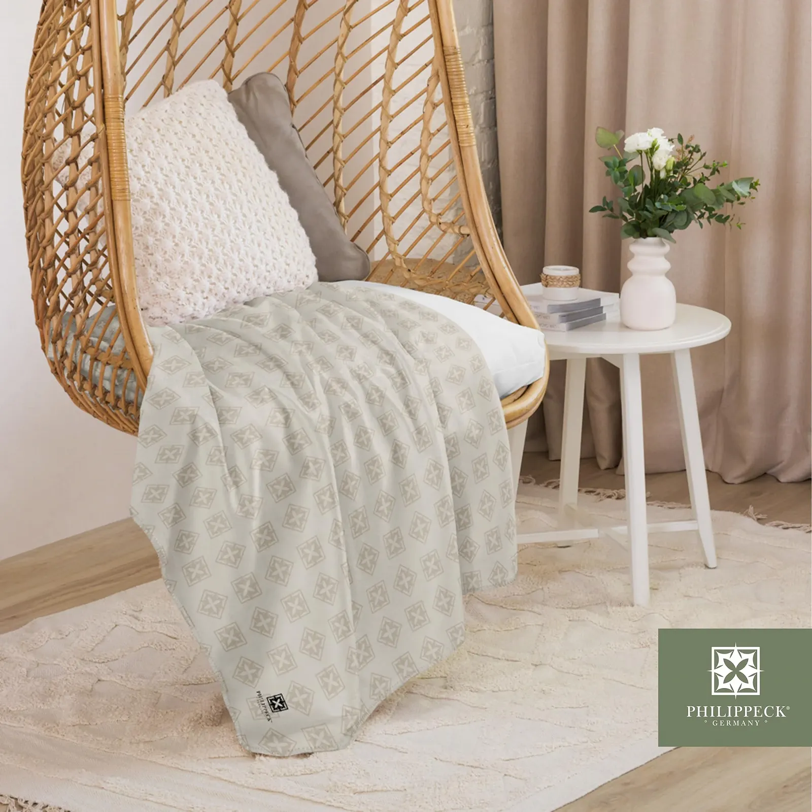 Покривало Sherpa Philippeck для дивана, дизайнерська ковдра, покривало, 150 x 200 см, фото №4