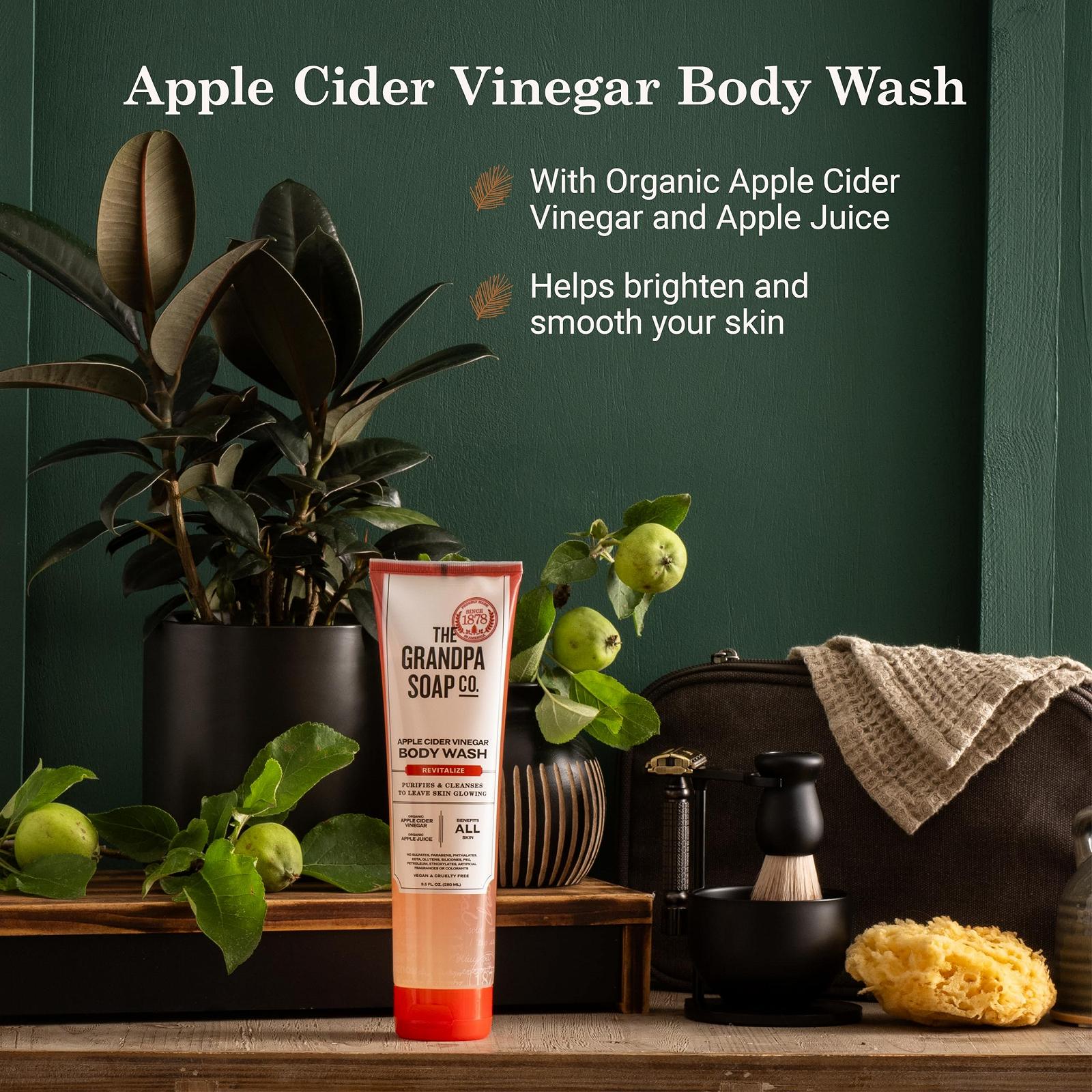 Гель для тіла The Grandpa Soap Company Apple Cider Vinegar 9.5 рідк. унцій, фото №3 Гель для тіла The Grandpa Soap Company Apple Cider Vinegar 9.5 рідк. унцій, фото №3