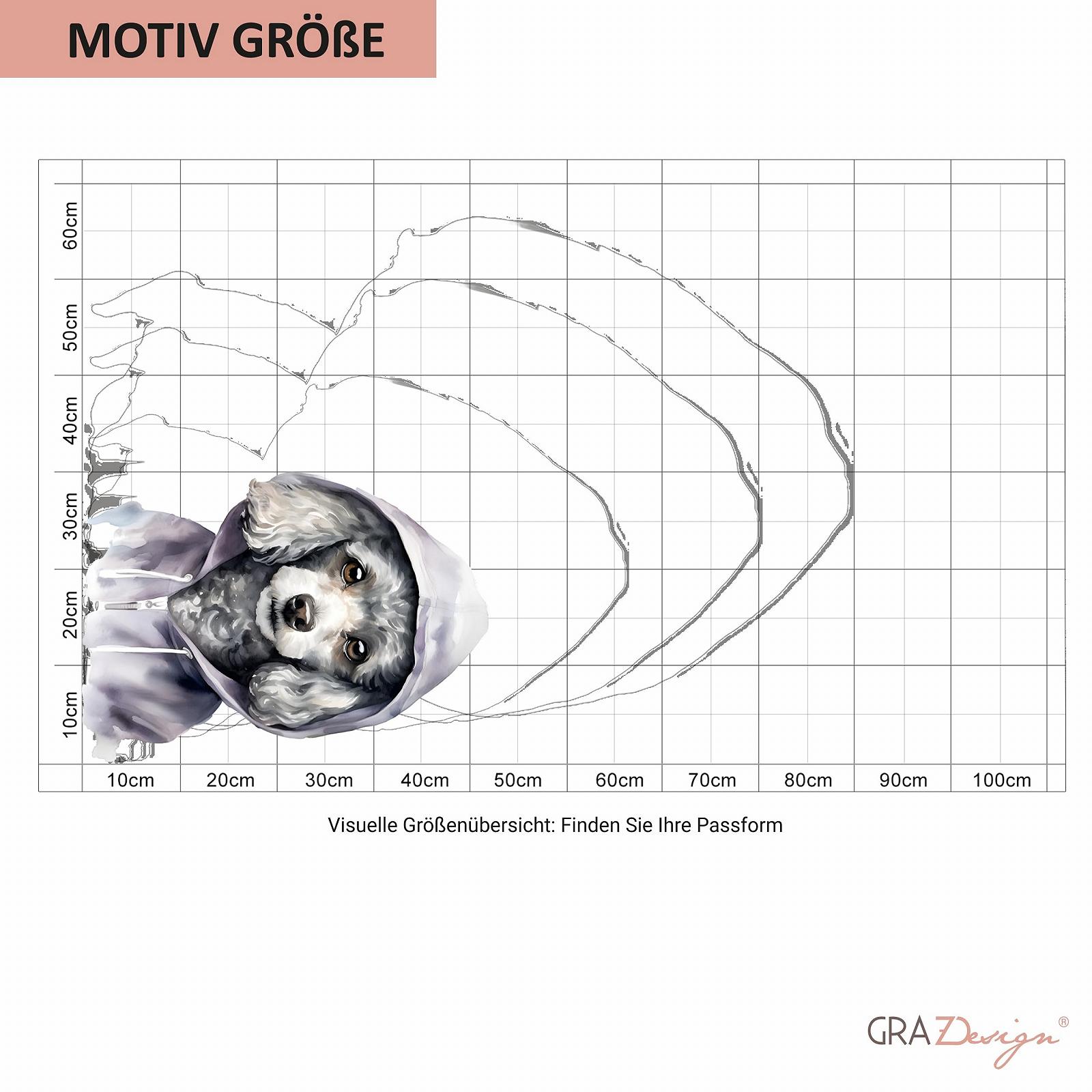 Наклейка на стіну GRAZDesign Dog Poodle 42 x 30 см, фото №4 Наклейка на стіну GRAZDesign Dog Poodle 42 x 30 см, фото №4