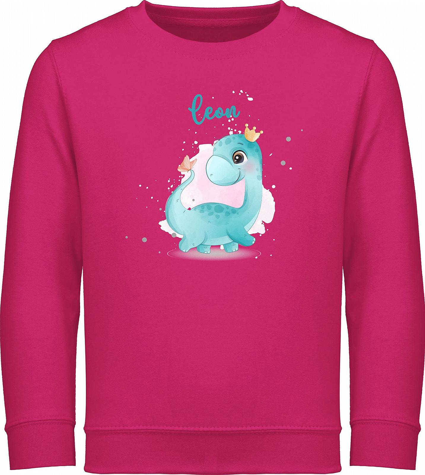 Свитшот Shirtracer Детский свитер для мальчиков и девочек - Динозавр Персонализированный с именем I Подарок Динозавры I Динозавр I Доисторическое животное I Дино, фото №1