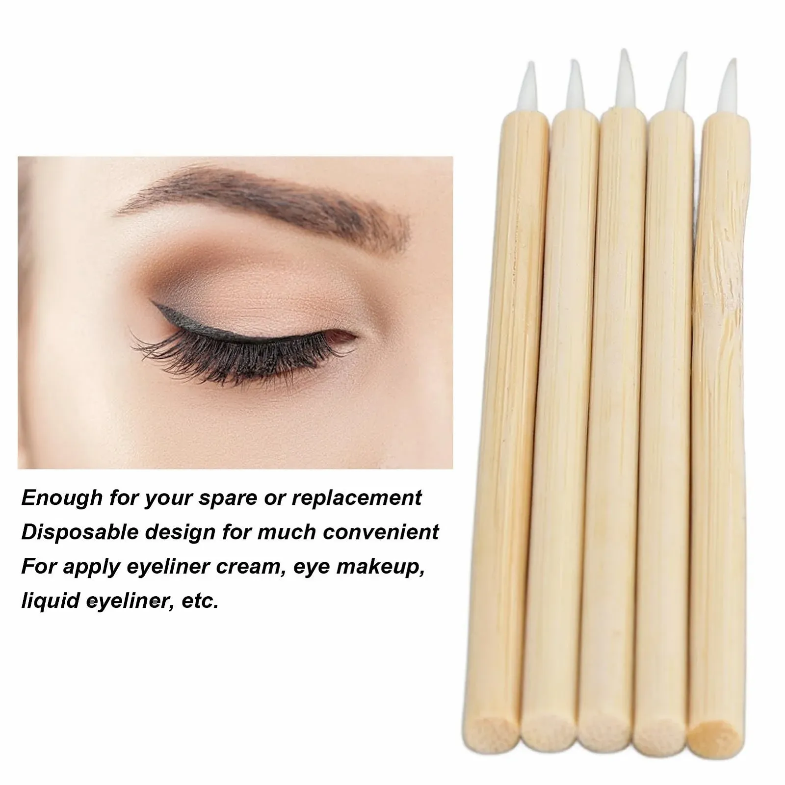 Одноразовый аппликатор для подводки для глаз HUSHUI с ультратонким кончиком, фото №5 Одноразовый аппликатор для подводки для глаз HUSHUI с ультратонким кончиком, фото №5