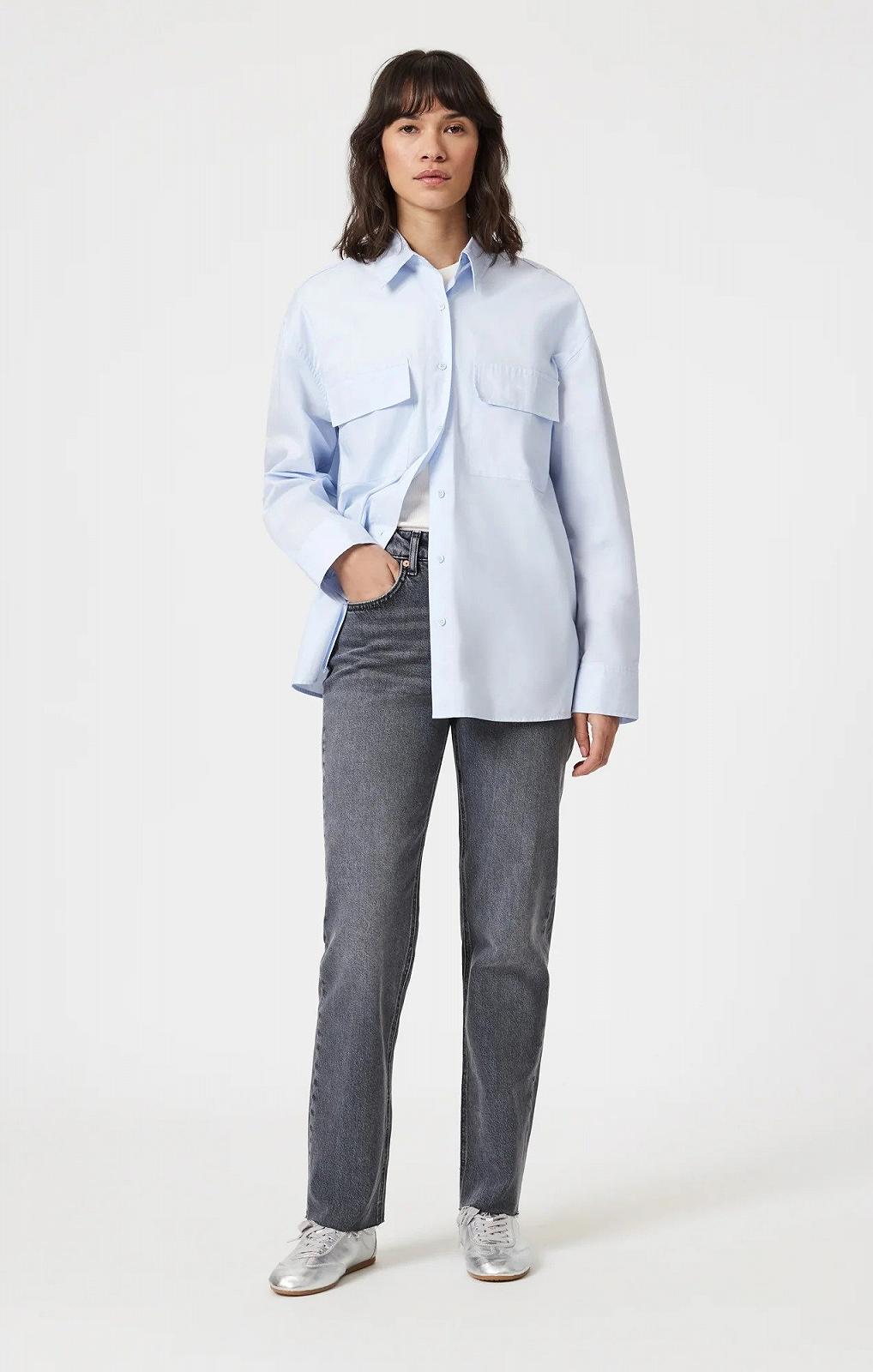 Женские джинсовые штаны MAVI NEW YORK Mid Smoke Denim - 29, фото №1