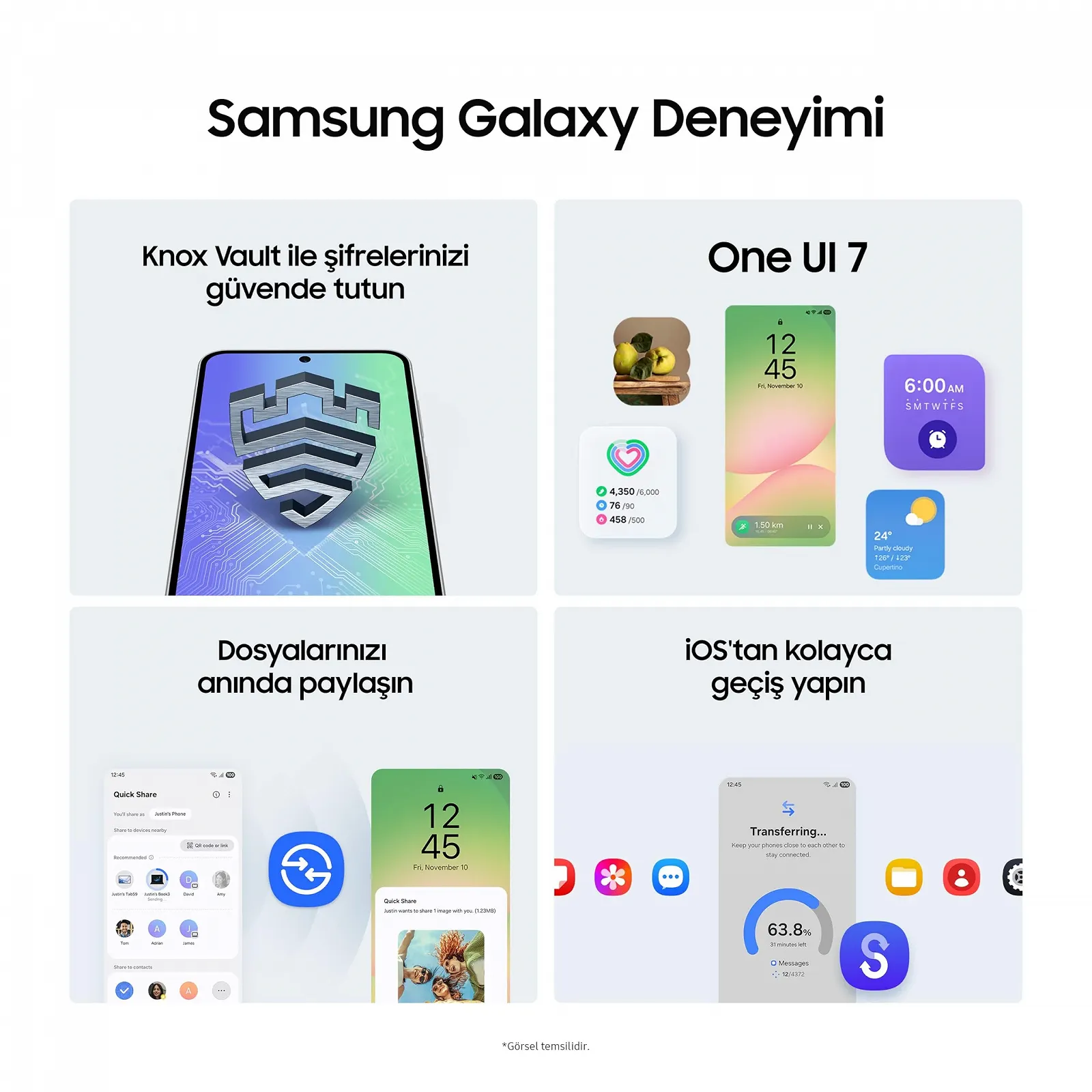 Смартфон Android Samsung Galaxy A56 5G, 256GB, 8GB RAM, Антрацит, фото №6