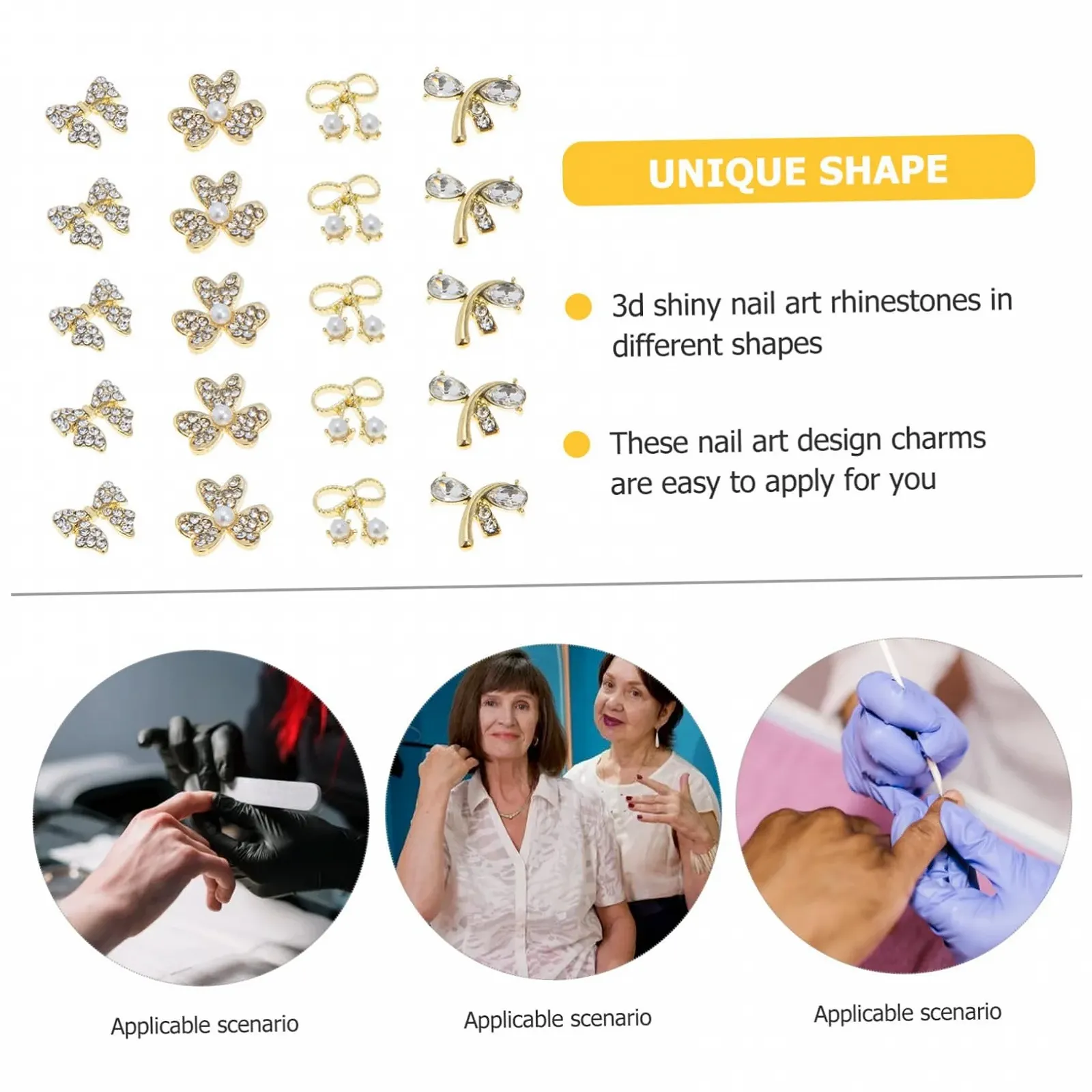 Прикраса для нігтів Mikinona, прикраси для манікюру, 3D прикраси, аксесуари для DIY, фото №5